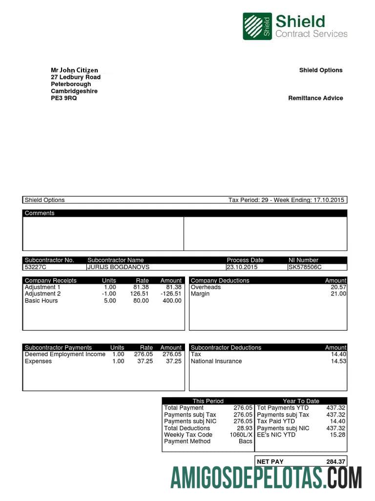 REINO UNIDO SHIELD Contrato de prestação de serviços em formato Word e PDF baixar para verificação
